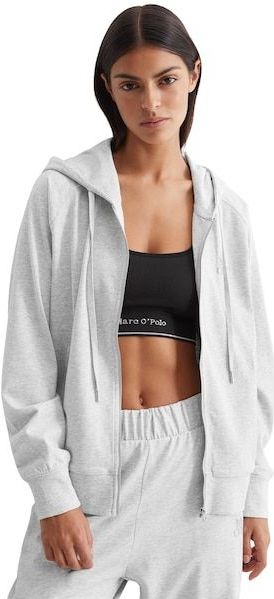 Marc O'Polo Kapuzensweatjacke »Heavy Jersey«, mit großer Kapuze
