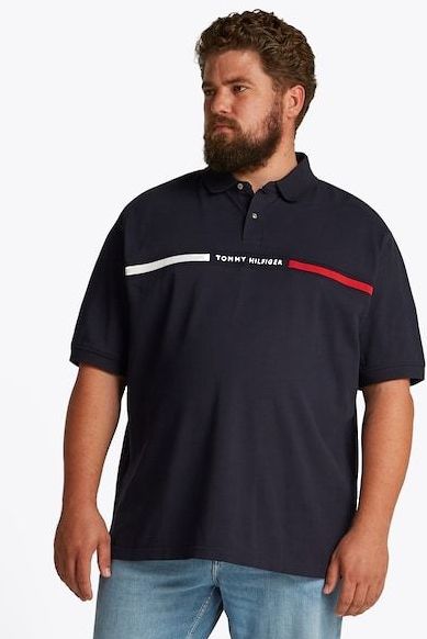 Tommy Hilfiger Big & Tall Poloshirt »BT-HILFIGER CHEST INSERT REG -B«, in Großen Größen, Logostickerei