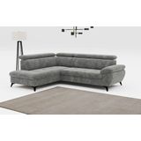 COTTA Ecksofa »Hudson L-Form«, inkl. verstellbare Kopfstützen, wählbar mit Bettfunktion und Stauraum