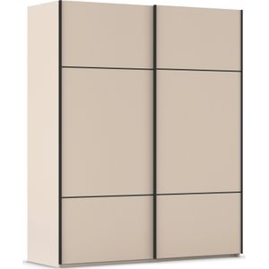 rauch Schwebetürenschrank »Kleiderschrank Schrank Garderobe Schlafzimmerschrank SCALE-TRIO«, edle dreigeteilte Front, 2 Zierleisten in Griff-Farbe MADE IN GERMANY