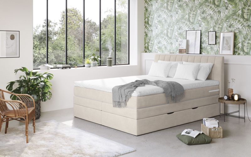 COTTA Boxspringbett »Shark inkl. Bettkasten und Topper«, erhältlich in den Breiten 140x200cm, 160x200cm und 180x200cm
