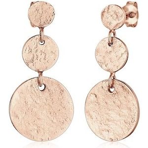 Elli Paar Ohrstecker »Ohrhänger Plättchen Vintage Antique 925 Silber«