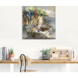 Artland Leinwandbild »Veranda am See«, Garten, (1 St.), auf Keilrahmen gespannt