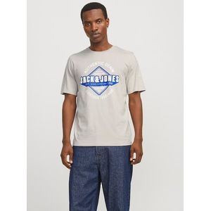 Jack & Jones Rundhalsshirt »JJELOGO TEE SS O-NECK 2 COL SS25 SN«, mit Logo Print