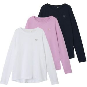 Name It T-Shirt »NKFVIOLINE LS LOOSE TOP 3P NOOS«, (Packung, 3 tlg.)