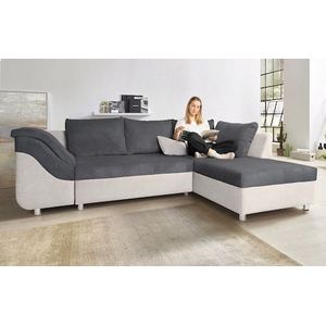COLLECTION AB Ecksofa Sally L-Form, mit und ohne Bettfunktion, inklusive loser Rücken- und Zierkissen