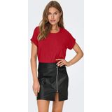 ONLY T-Shirt »ONLMOSTER S/S O-NECK TOP NOOS JRS«, mit Aufschlag am Arm
