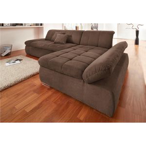 DOMO collection Ecksofa »NMoric XXL, B/T/H: 300/172/80cm, L-Form«, wahlweise mit Bettfunktion und Armlehnverstellung
