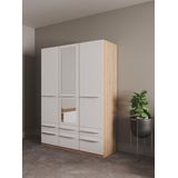 priess Kleiderschrank »Schrank Garderobe Wäscheschrank Barcelona in 5 Breiten«, viel Stauraum, geräumige Schubkästen, mit Spiegel, MADE IN GERMANY