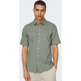 ONLY & SONS Kurzarmhemd »ONSCAIDEN SS SOLID LINEN SHIRT NOOS«