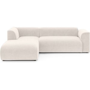INOSIGN Ecksofa »MERID L-Form (257 cm), zeitlos & stilvolles Design,«, Aufwendig gepolstert, in Cord, Chenille und Struktur