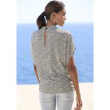 LASCANA Kurzarmbluse, mit Alloverdruck, Damenbluse, sportlich elegant