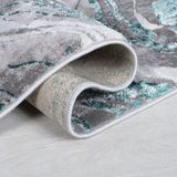 FLAIR RUGS Teppich »Marbled«, rechteckig, 12 mm Höhe, dezenter Glanz, mehrfarbig, modernes Marmor-Design