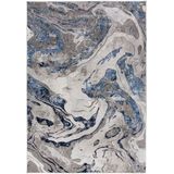 FLAIR RUGS Teppich »Marbled«, rechteckig, 12 mm Höhe, dezenter Glanz, mehrfarbig, modernes Marmor-Design