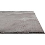 Homie Living Teppich »Villa Rosso«, rechteckig, 15 mm Höhe, Kurzflor, Uni Farben, leicht glänzende Optik