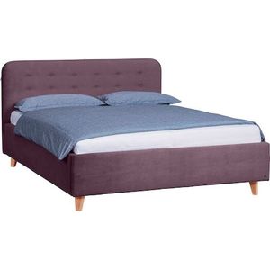 TOM TAILOR HOME Polsterbett »NORDIC BED«, mit Knopfheftung im Kopfteil, Füße Buche natur