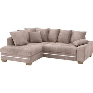 Mr. Couch Ecksofa »Nikita II, L-Form«, mit RGB-LED Beleuchtung, wahlweise mit Bett, Bettkasten, Kaltschaum
