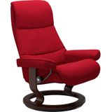 Stressless® Relaxsessel »View«, (Set, Relaxsessel mit Hocker), mit Classic Base, Größe S,Gestell Braun