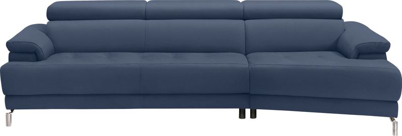 Egoitaliano Ecksofa »Soul, extravagantes Designsofa, Megasofa, super bequem, tolle Details«, mit Trapez-Abschlußelement, inkl verstellbarer Kopfteile