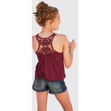 KIDSWORLD Tanktop »Viskose - Top,«, mit Spitzeneinsatz im Rücken