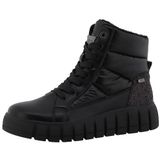 TOM TAILOR Schnürboots, Keilabsatz, Plateau, Schnürstiefelette mit schöner Ziersteppung