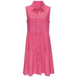 Vivance Sommerkleid, aus gewebter Viskose, Blusenkleid mit Knopfleiste und Hemdblusenkragen