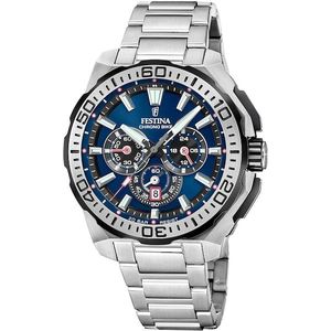 Festina Chronograph »Chrono Bike 2025«, Quarzuhr, Armbanduhr, Herrenuhr, Edelstahlarmband, analog, Tag