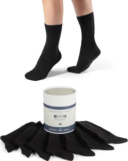 MUSTANG Socken »casual«, (7er Pack), mit weichen Zehennähten