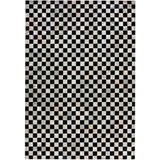 Kayoom Lederteppich »Rocket 210«, rechteckig, 8 mm Höhe, Patchwork-echtes Leder-Fell, Wohnzimmer