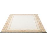 THEKO Wollteppich »Pelinia 7745«, rechteckig, 12 mm Höhe, Kurzflor, Uni Farben, mit Bordüre, reine Wolle