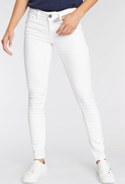 Arizona Skinny-fit-Jeans »mit Keileinsätzen«, extra-enger Beinschnitt, niedrige Leibhöhe