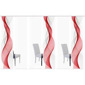 HOME WOHNIDEEN Schiebegardine »OPALIA 6ER SET«, (6 St.), HxB: 245x60