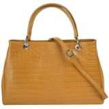 Cluty Henkeltasche, echt Leder, Made in Italy