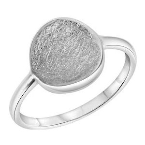 CELESTA Fingerring »Silber 925 rhodiniert mit eismatter Oberfläche«