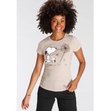 KangaROOS Kurzarmshirt, sehr figurbetonte Passform, bedruckte, melierte und metallic Optik