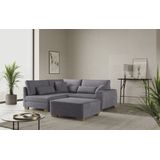 Mr. Couch Ecksofa »Helena L-Form«, Mit Federkern, wahlweise mit Bettfunktion und Taschenfederkern