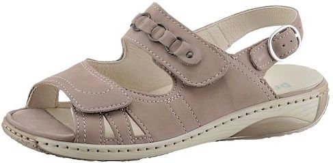 Waldläufer Riemchensandale »GARDA«, Sommerschuh, Sandalette, Keilabsatz, mit Druckknopf, G-Weite