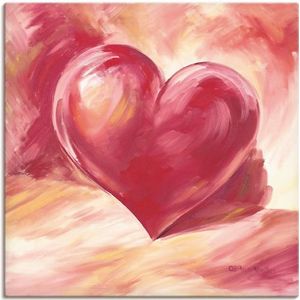 Artland Wandbild »Rosa/rotes Herz«, Herzen, (1 St.), als Alubild, Outdoorbild, Leinwandbild, Poster, Wandaufkleber