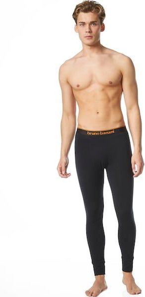 Bruno Banani Lange Unterhose »Warm Up«, mit kontrastfarbenem Logobund