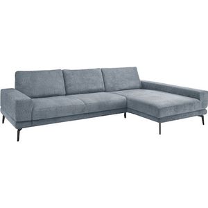set one by Musterring Ecksofa »SO 3600«, Sitzhöhe 42 cm, Kaltschaum, B 293 x T 180 cm, Kama blue