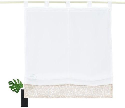 my home Raffrollo »Camposa«, mit Schlaufen, Transparent, Voile, Polyester