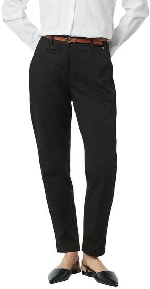 Comma Chinohose, mit Gürtel und Stretch