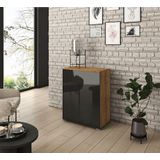 INOSIGN Sideboard »PARIS«, (1 St.), Moderne 72cm breite grifflose Kommode, vielseitig einsetzbar