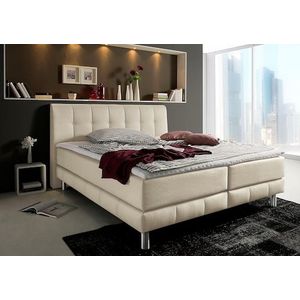 Places of Style Boxspringbett Cafone, inkl. Topper, 5 Breiten, 3 Matratzenarten und 3 Härtegraden wählbar