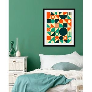 queence Bild »Christine«, Abstrakt-Figuren-Kunst-Gemälde, (1 St.), HD Premium Poster-Druck inkl. Holzrahmen