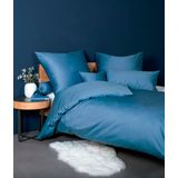 Janine Bettwäsche »Colors 31001«, (2 tlg.), in Mako Satin Qualität aus 100% Baumwolle, Bett- und Kopfkissenbezug mit Reißverschluss, pflegeleicht, feinfädig, MADE IN GREEN zertifiziert