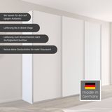 rauch Schwebetürenschrank »Kleiderschrank Schrank Garderobe AGORDO mit Dekor- oder Hochglanzfront«, (in zwei Griff-Farben), durchdachte Innenausstattung, in 4 Breiten und 2 Höhen MADE IN GERMANY