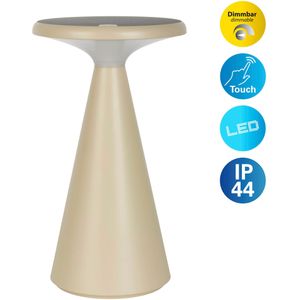 näve LED Tischleuchte »Palu«, 1 flammig, Leuchtmittel LED-Modul  LED wechselbar, Solar-/Akkubetrieb, Touch, Dimmbar, Memory, USB-C-Ladekabel, warmweiß