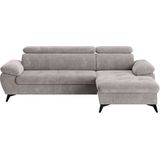 COTTA Ecksofa »Hudson L-Form«, inkl. verstellbare Kopfstützen, wählbar mit Bettfunktion und Stauraum