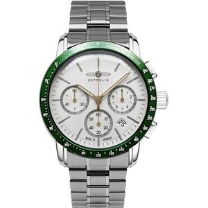 ZEPPELIN Chronograph »New York«, Quarzuhr, Armbanduhr, Herrenuhr, Made in Germany, Edelstahlarmband